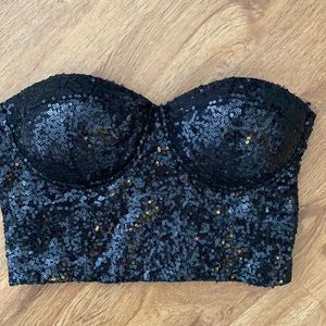 Sequin corset